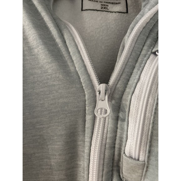 America’s Turkey Trot Thanksgiving Hoodie Men’s Gray Full Zip 2XL Running Man - Picture 4 of 11